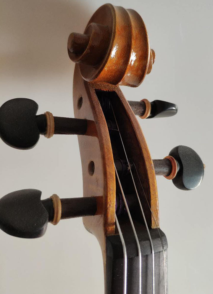 川料獨(dú)板虎紋楓4/4小提琴