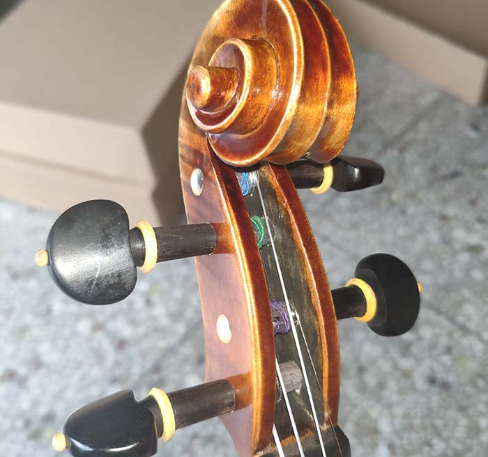 美洲虎紋楓獨板小提琴-zy06