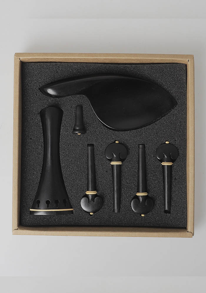 高檔小提琴4烏木配件4件套