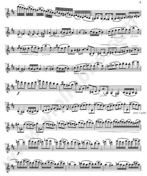 D大調(diào)小提琴協(xié)奏曲譜子