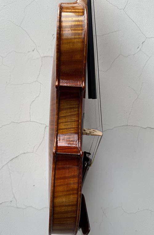 川料獨板虎紋楓4/4手工小提琴